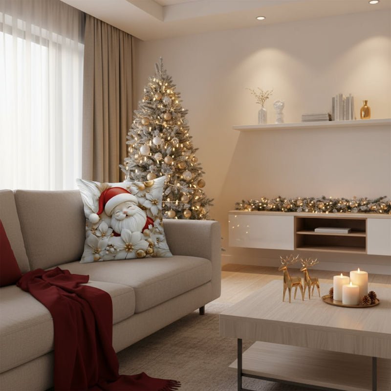 Velvet Christmas Cushion Covers - LuxeNest Set of 4