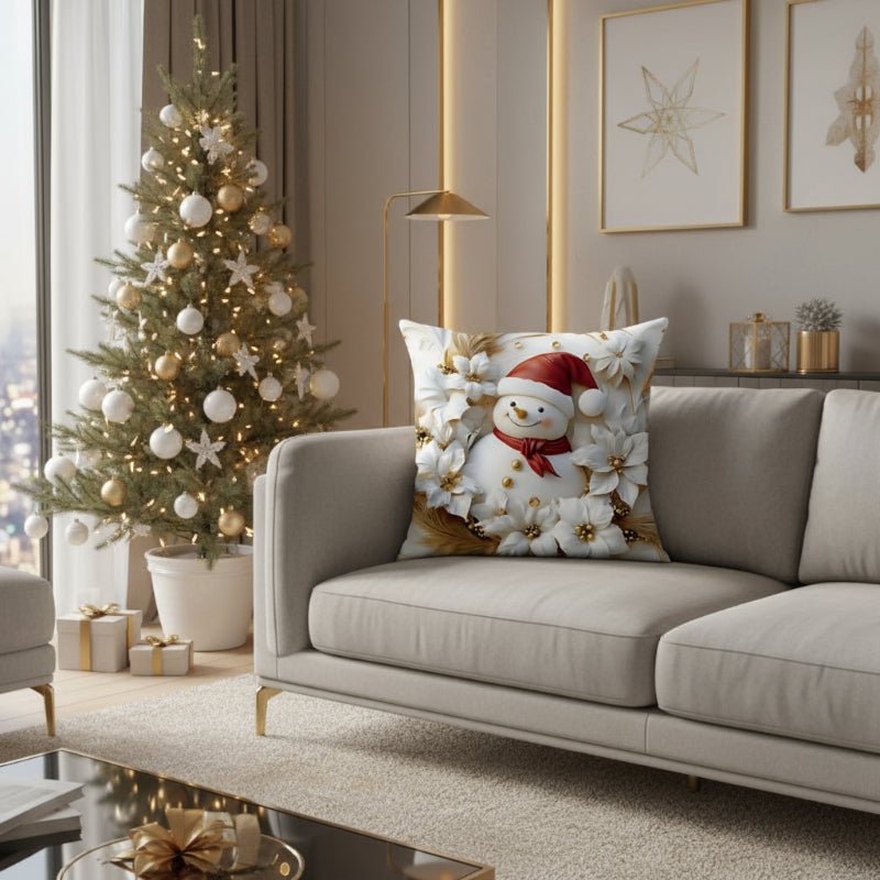 Velvet Christmas Cushion Covers - LuxeNest Set of 4