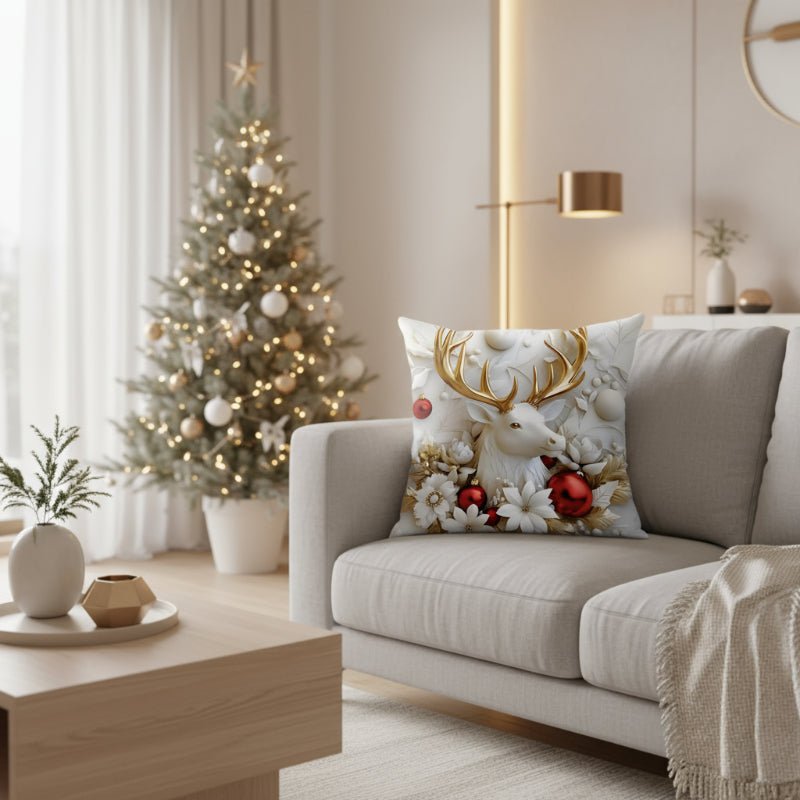 Velvet Christmas Cushion Covers - LuxeNest Set of 4