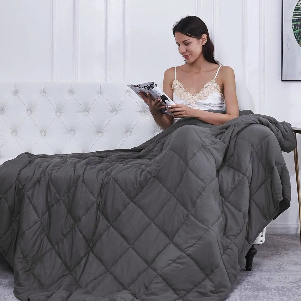 Weighted Cotton Blanket - DreamNest Essentials