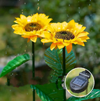 Solar Sunflower Lamp - LuminaGlow