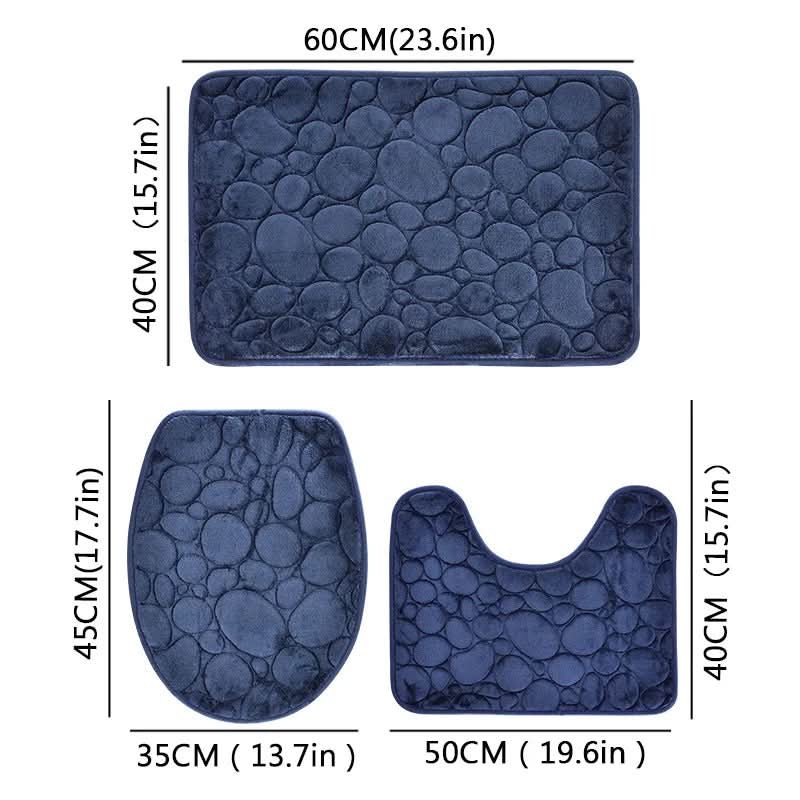 ComfortMat - Luxe 3-Piece Non-Slip Bathroom Mat Set