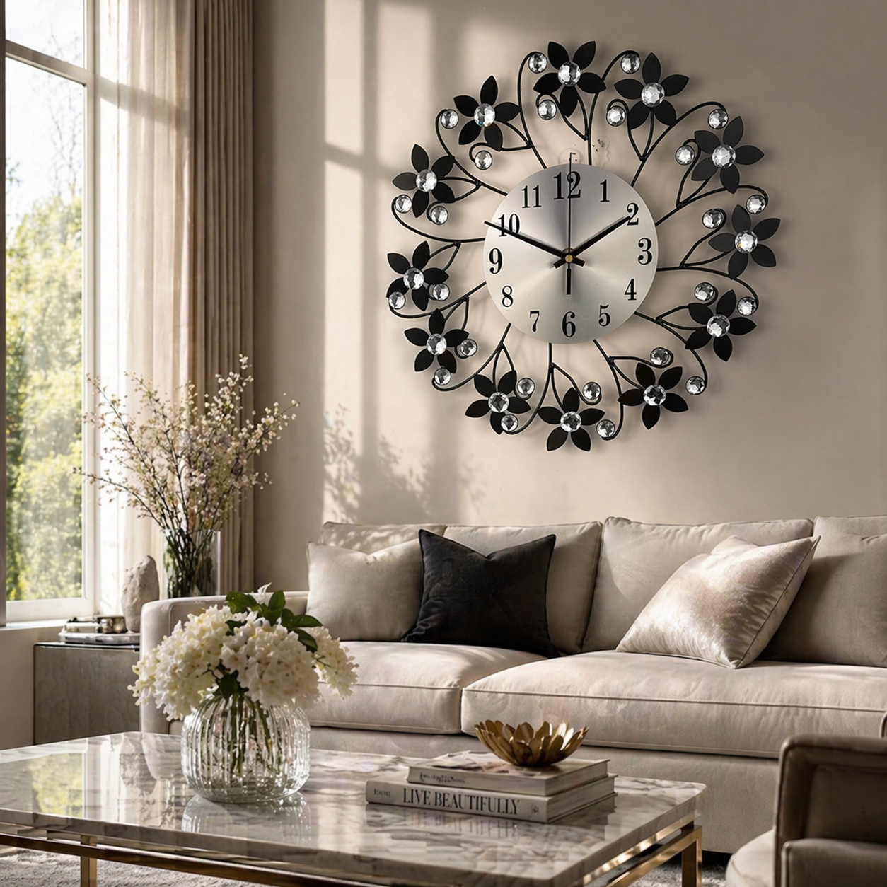 Elegant Wall Clock - Timeless Design by LuxeTime