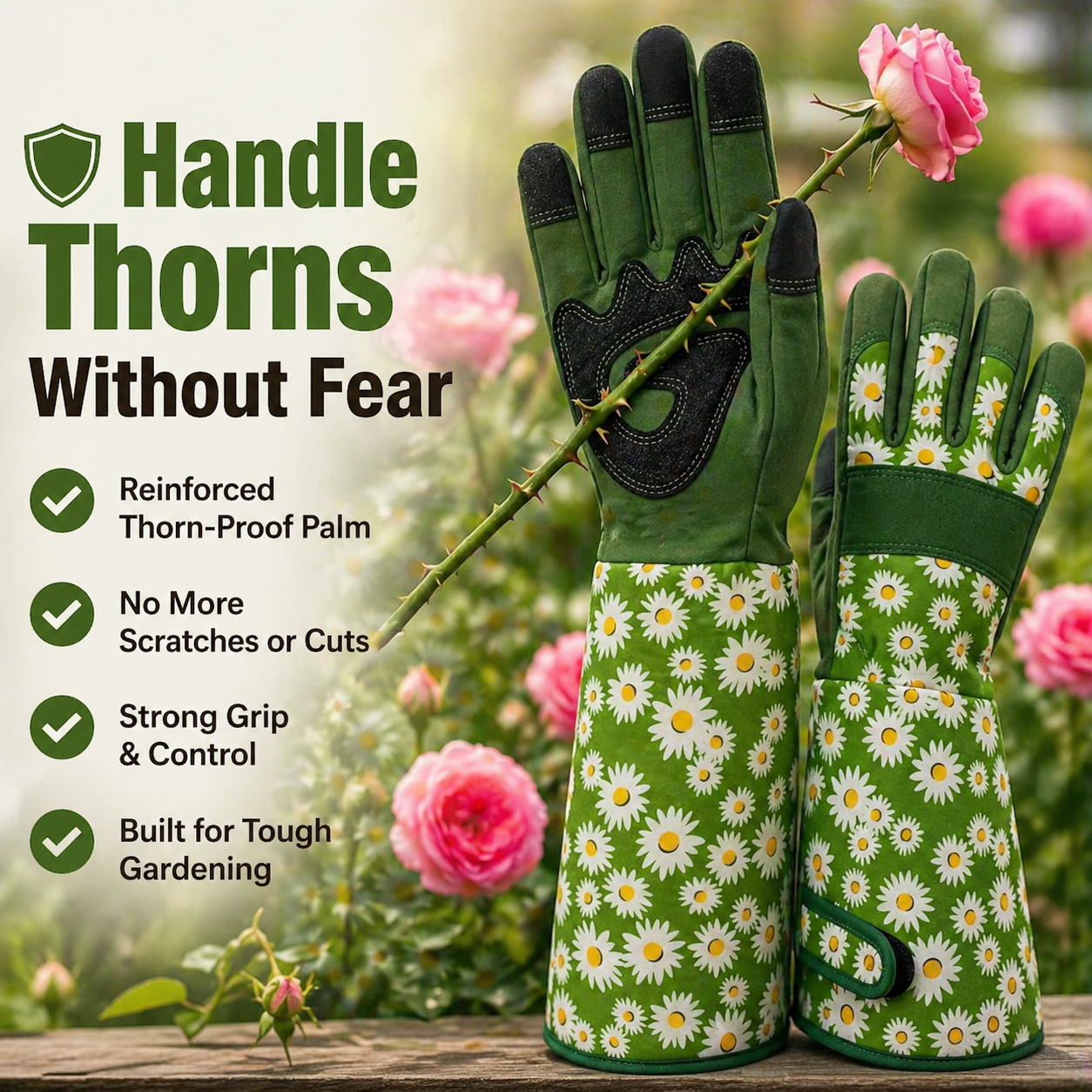 ThornGuard™ Protective Garden Gloves - Ultimate Comfort Fit