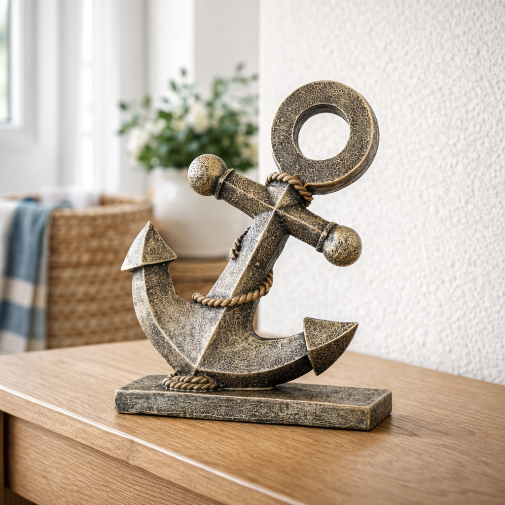 Nautical Vintage Anchor Ornament - Oceanic Treasures