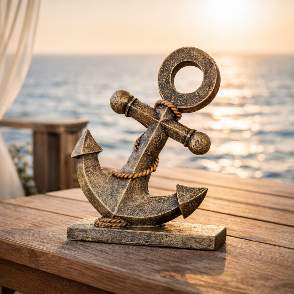 Nautical Vintage Anchor Ornament - Oceanic Treasures