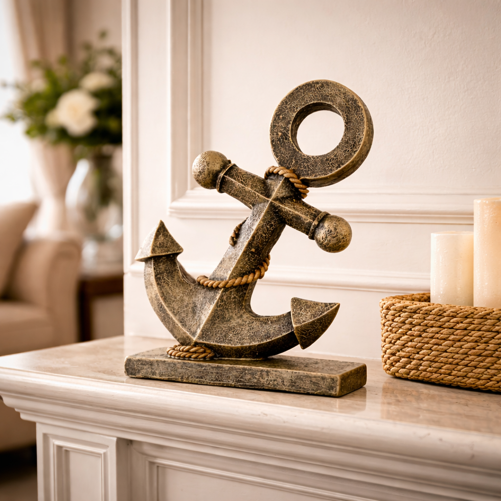 Nautical Vintage Anchor Ornament - Oceanic Treasures
