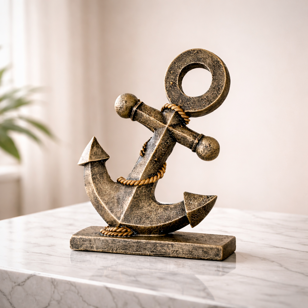 Nautical Vintage Anchor Ornament - Oceanic Treasures