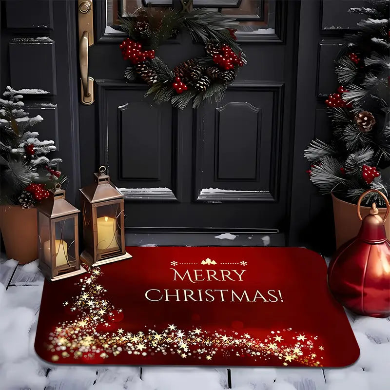 Holiday Door Mat - LuxeEntry™ with Festive Design