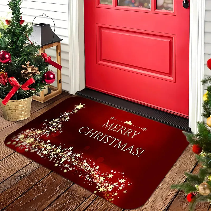 Holiday Door Mat - LuxeEntry™ with Festive Design