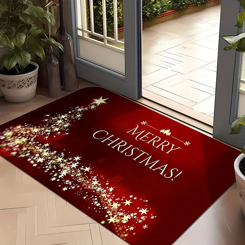 Holiday Door Mat - LuxeEntry™ with Festive Design