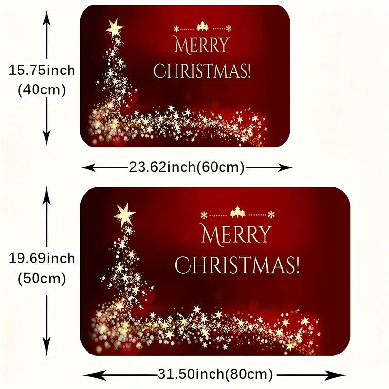 Holiday Door Mat - LuxeEntry™ with Festive Design