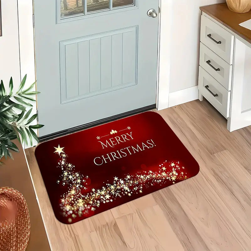 Holiday Door Mat - LuxeEntry™ with Festive Design