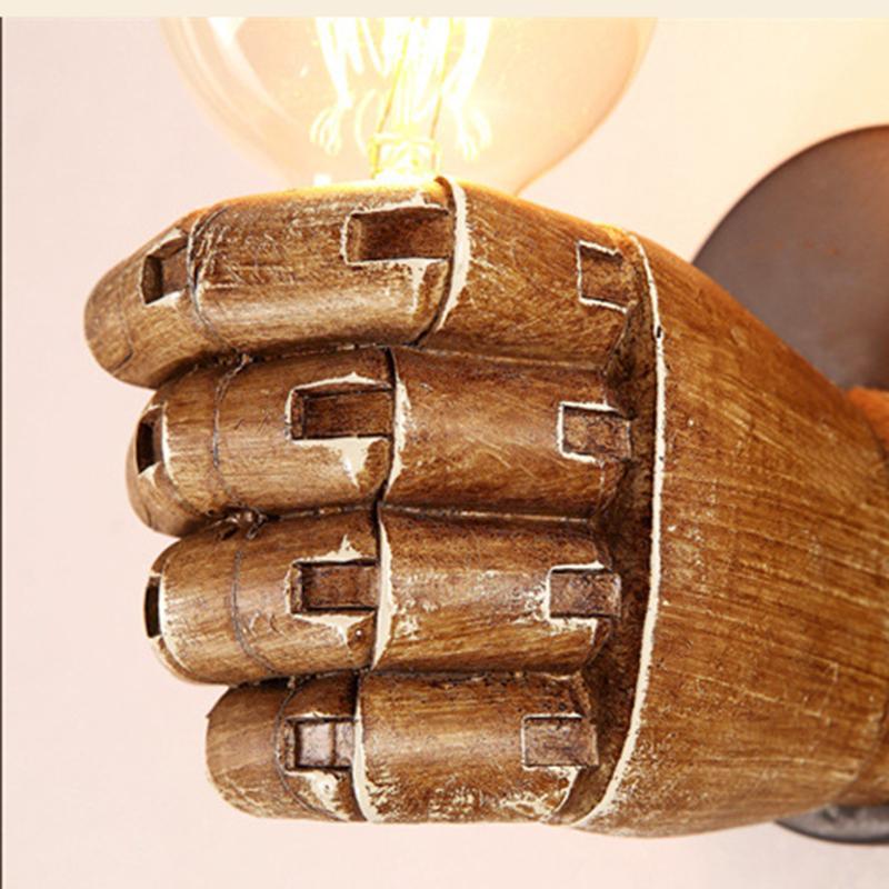 Resin Fist Wall Lamps - Lumina Elegance