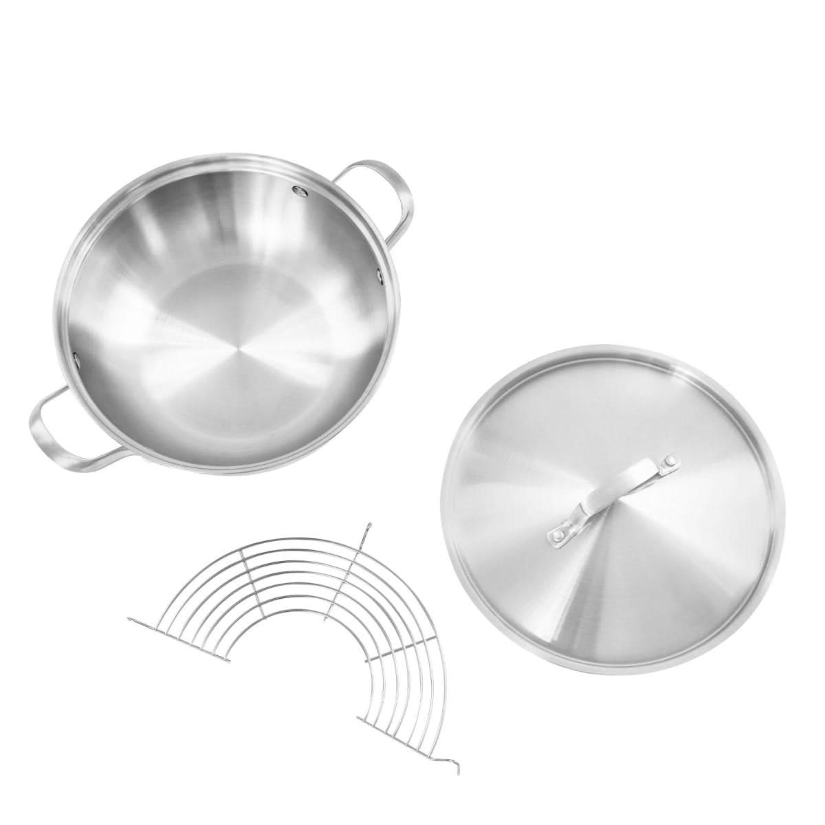 EcoHeat Cooking Pot - PureSteel 26 cm with Even Heat Distribution