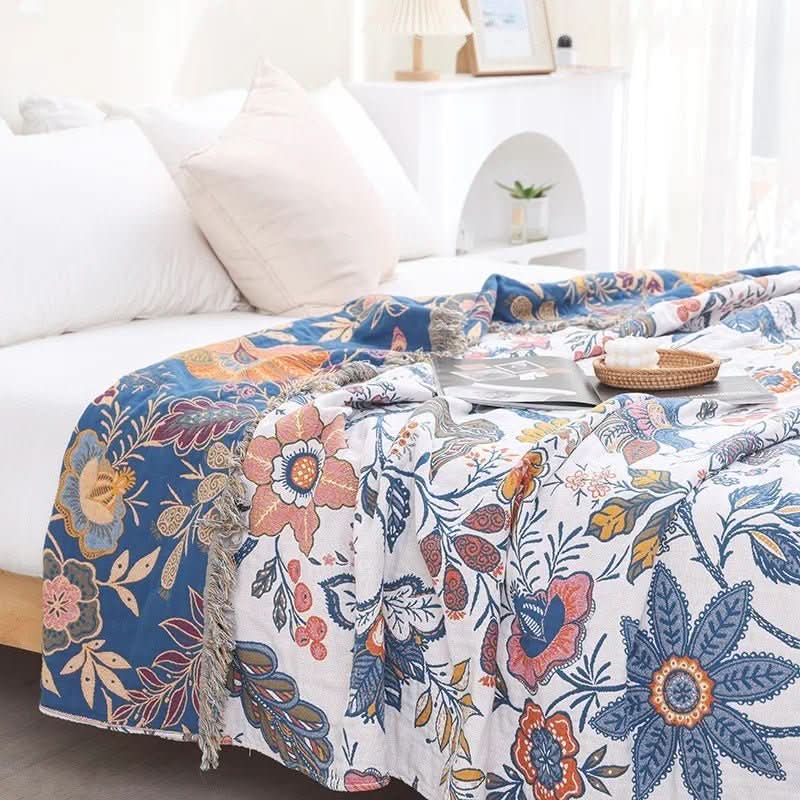 Cotton Bloom Blanket - LuxeNest