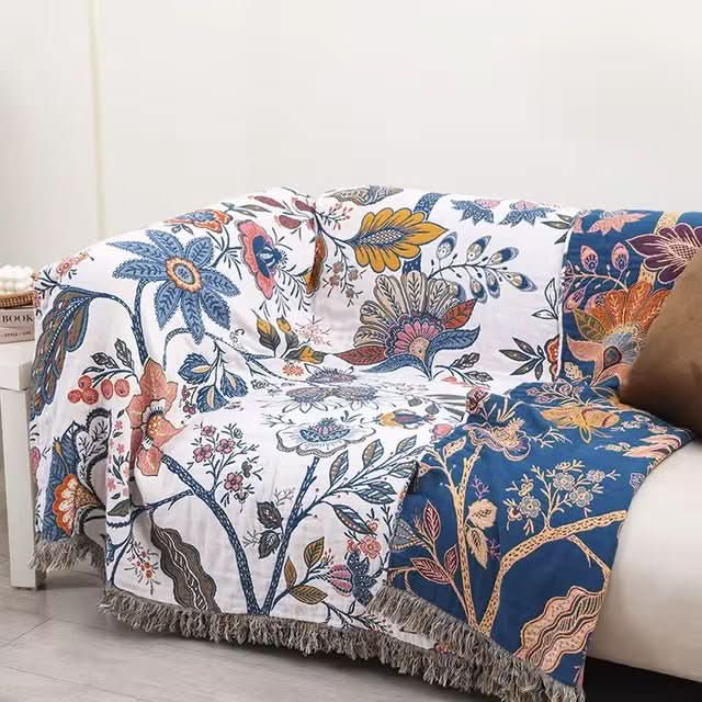 Cotton Bloom Blanket - LuxeNest