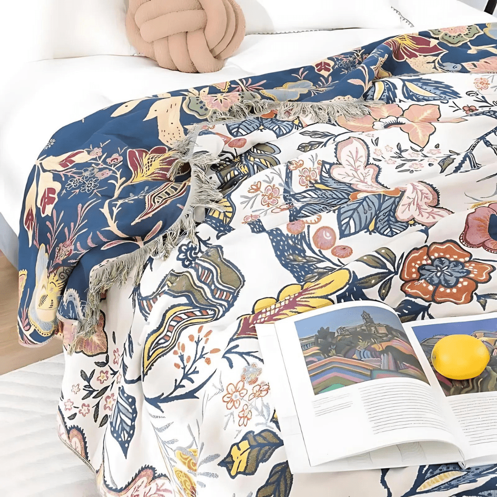 Cotton Bloom Blanket - LuxeNest