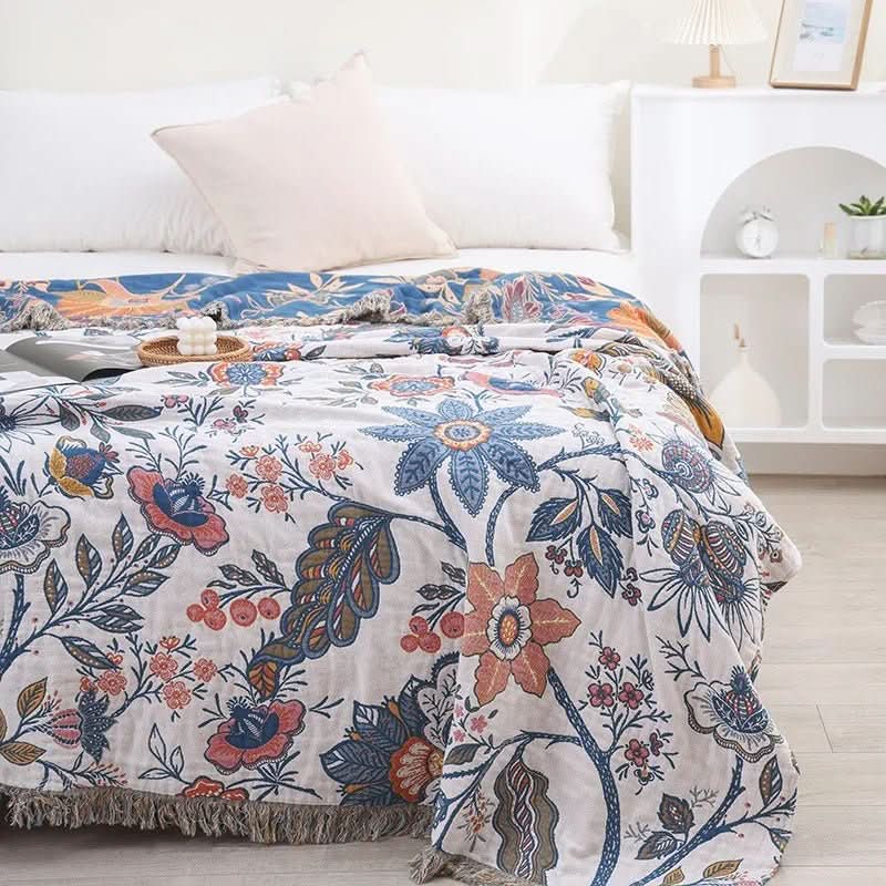Cotton Bloom Blanket - LuxeNest
