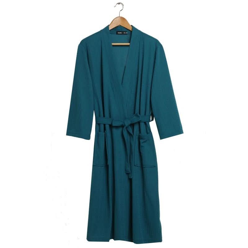 Waffle Bathrobe - LuxeCotton, Breathable & Gender-Neutral