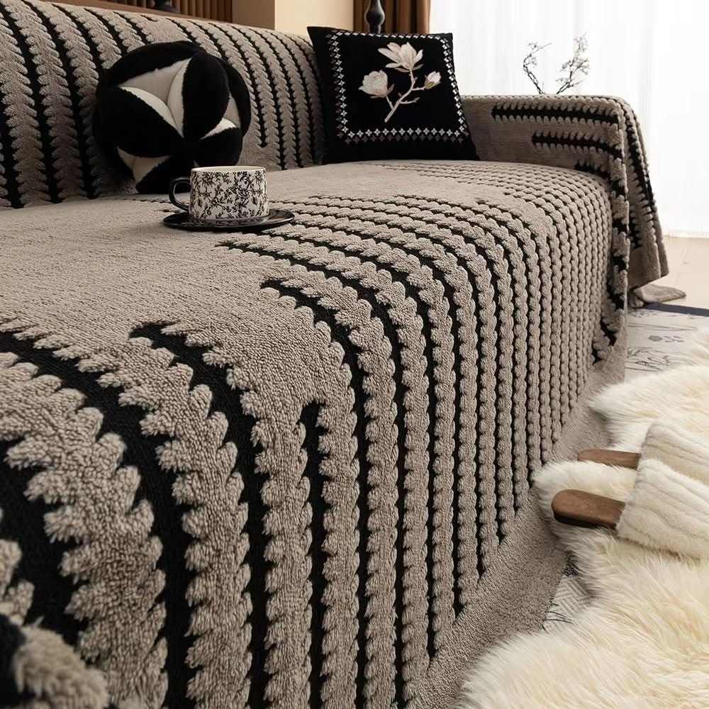 Sofa Cover - LuxeGuard Plush with Non-Slip Back