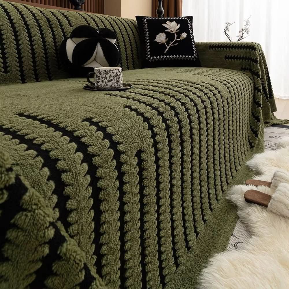 Sofa Cover - LuxeGuard Plush with Non-Slip Back