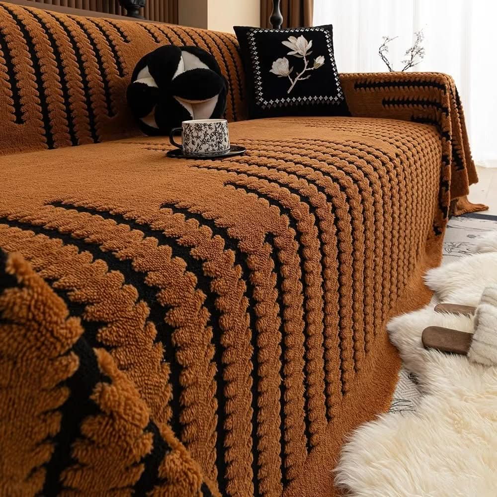Sofa Cover - LuxeGuard Plush with Non-Slip Back