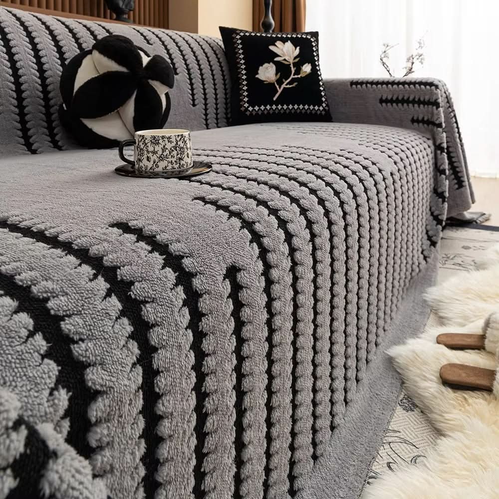 Sofa Cover - LuxeGuard Plush with Non-Slip Back