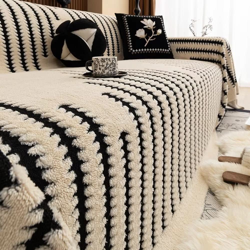 Sofa Cover - LuxeGuard Plush with Non-Slip Back