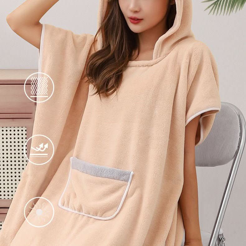 Ultra-Soft Microfiber Bathrobe - LuxeComfort Essentials