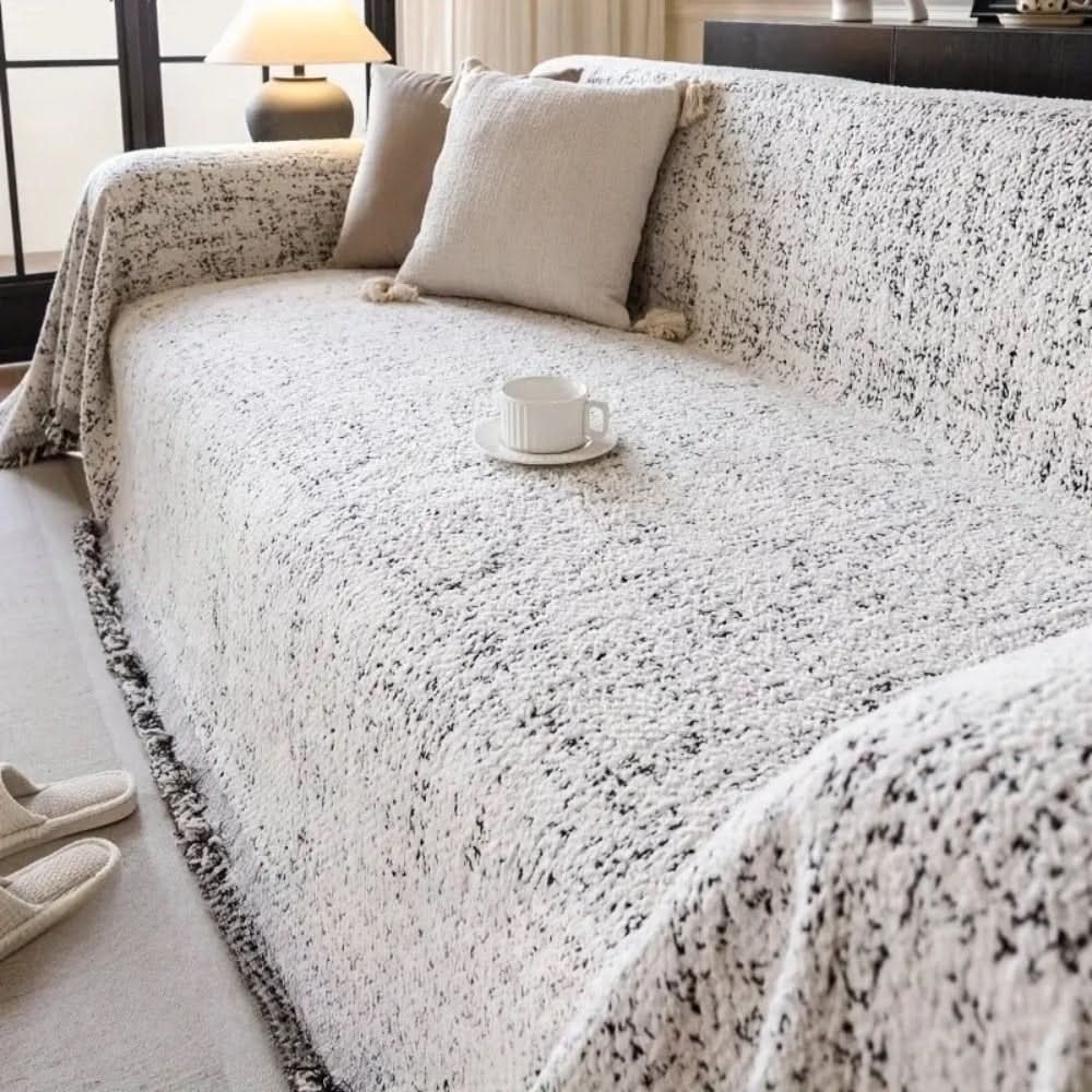 Sofa Cover - LuxeNest Reversible Microfiber with Slip-Resistant Design