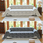 Sofa Cover - LuxeNest Reversible Microfiber with Slip-Resistant Design