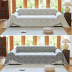 Sofa Cover - LuxeNest Reversible Microfiber with Slip-Resistant Design