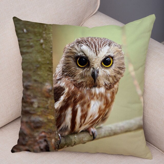 Owl Pattern Pillowcase - CozyNest Designs