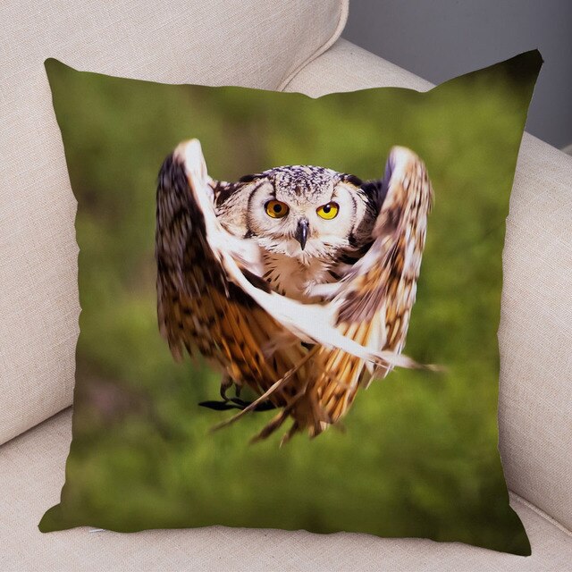 Owl Pattern Pillowcase - CozyNest Designs