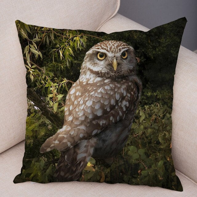 Owl Pattern Pillowcase - CozyNest Designs