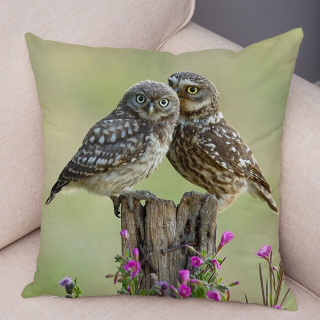 Owl Pattern Pillowcase - CozyNest Designs