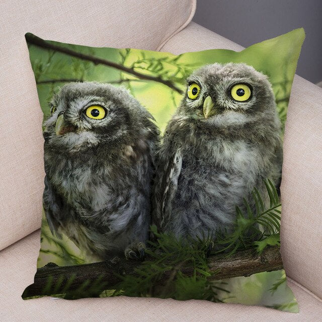 Owl Pattern Pillowcase - CozyNest Designs