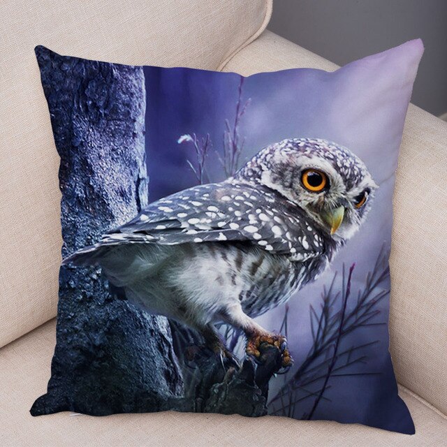 Owl Pattern Pillowcase - CozyNest Designs