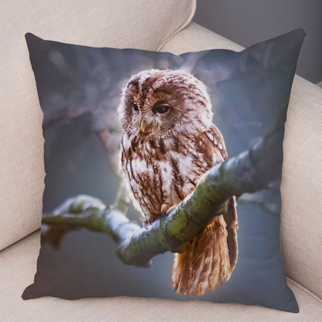 Owl Pattern Pillowcase - CozyNest Designs