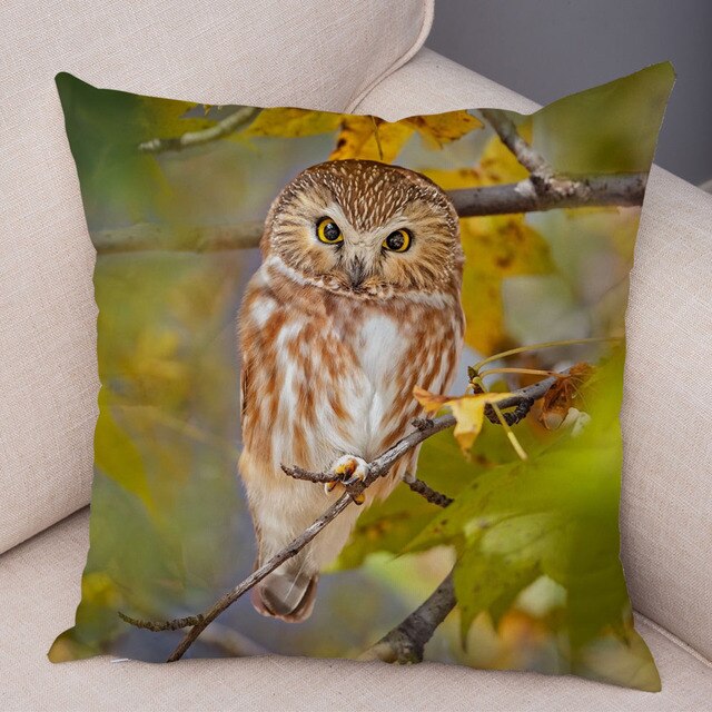 Owl Pattern Pillowcase - CozyNest Designs