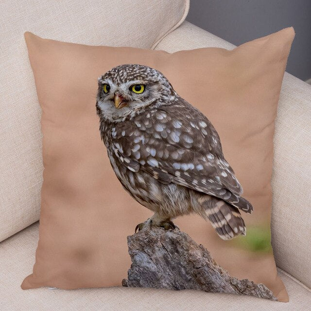 Owl Pattern Pillowcase - CozyNest Designs