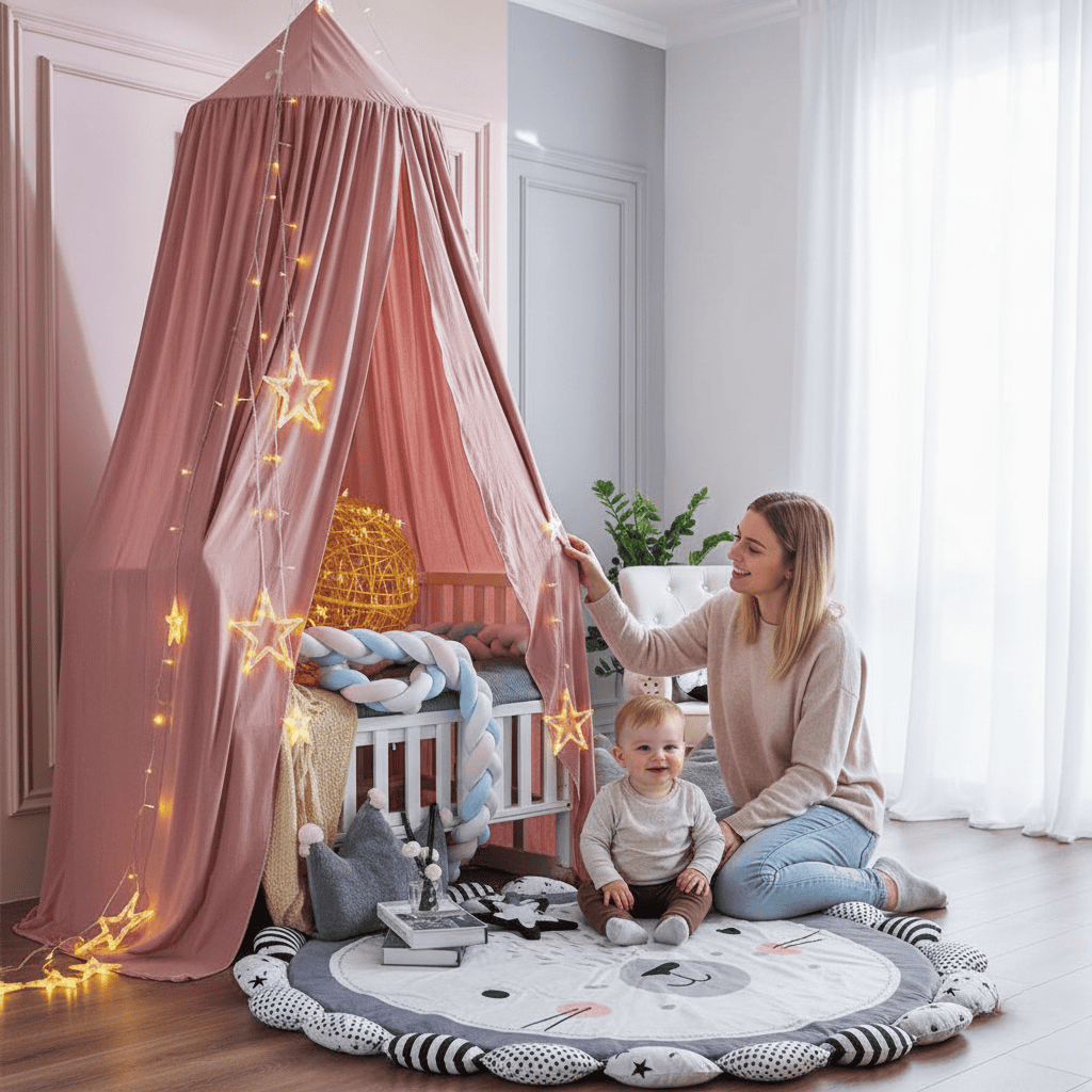 Canopy Bed for Playful Spaces - Luminara Designs