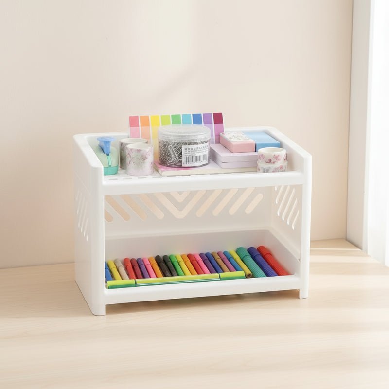 Stylish Two-Tier Shelf - LuxeOrganize