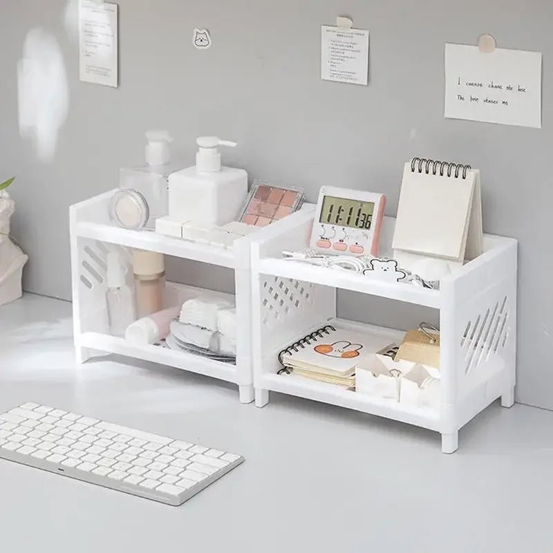 Stylish Two-Tier Shelf - LuxeOrganize