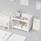 Stylish Two-Tier Shelf - LuxeOrganize