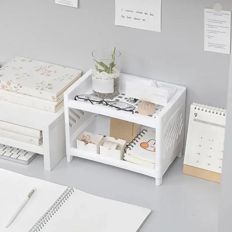 Stylish Two-Tier Shelf - LuxeOrganize