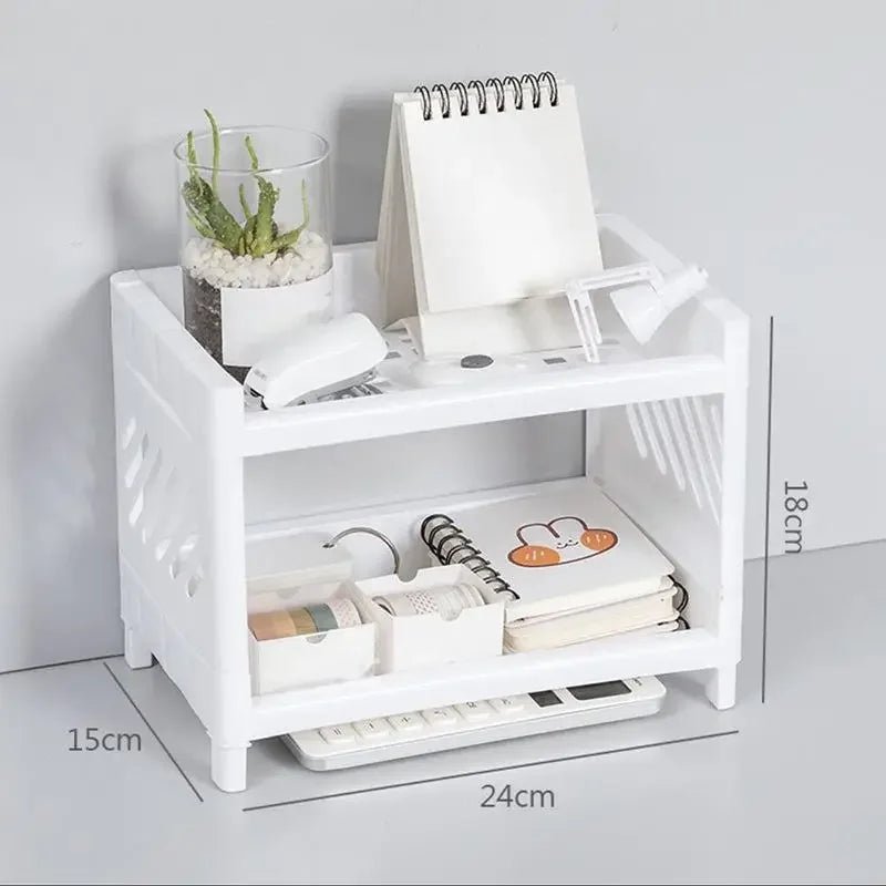 Stylish Two-Tier Shelf - LuxeOrganize