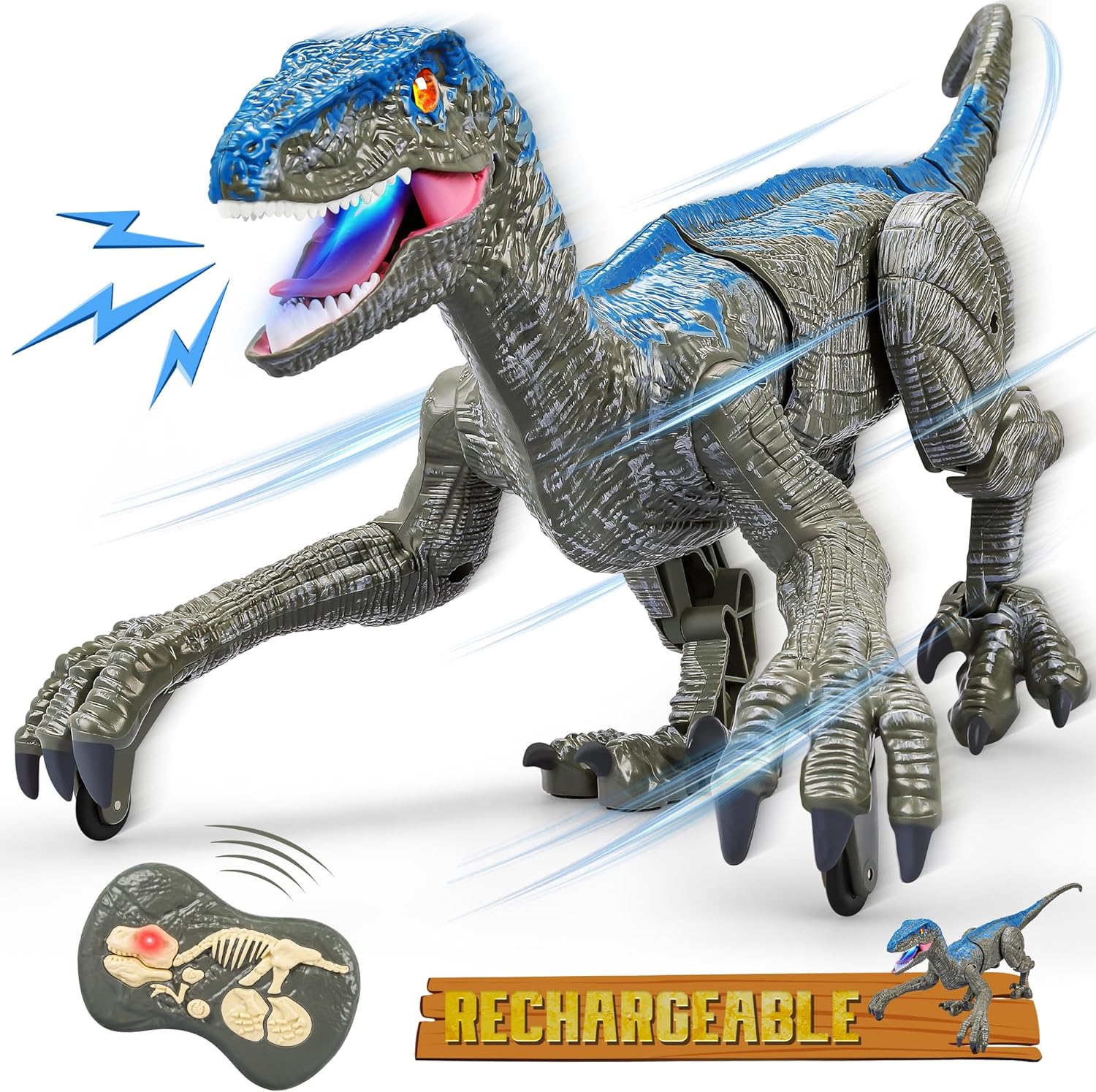 Velociraptor Dinosaur Toy - DinoPlay Adventures