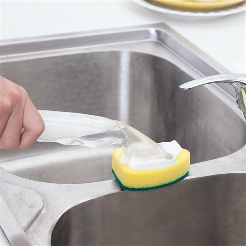 Dish Washing Brush with Soap Dispenser - CleanEase